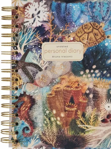 Ежедневник недатированный А5 136л "Фантазия, кораллы" на гребне, CD BV/3-701/01 (16)