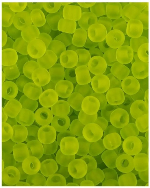 Бисер "ASMAR" размер №6, вес: 50 г, салатовый матовый