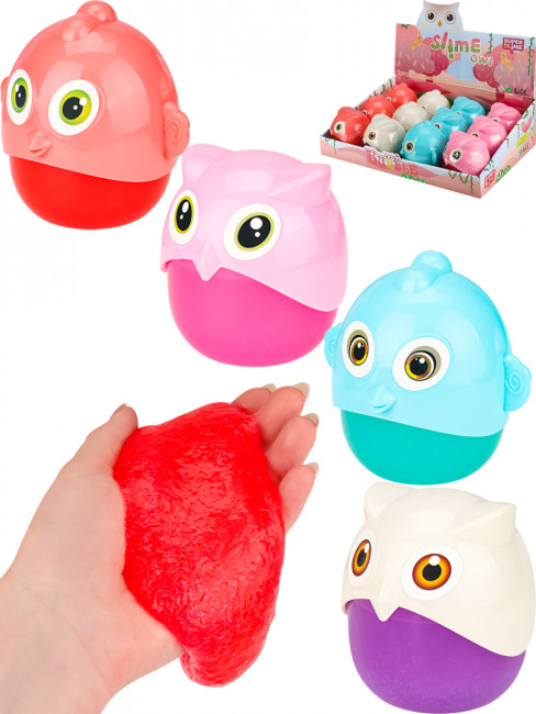 Слайм 190г "Сова", Рыжий Кот/ИСМ-4988 (12)