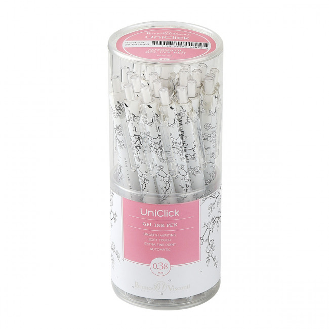 Ручка автоматическая гелевая 0,38мм синяя "UniClick. Сакура", BV/20-0376/03 (24) Ручка автоматическая гелевая 0,38мм синяя "UniClick. Сакура", BV/20-0376/03 (24)