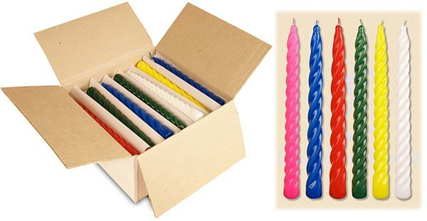 Свеча витая МИКС