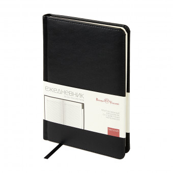 Ежедневник недатированный А5 128л "Prime", черный, BV/3-784/04 (20)