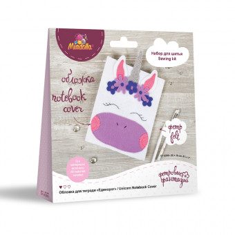 Набор для шитья "Miadolla"   TF-0359   Обложка для тетради "Единорог" . TF-0359