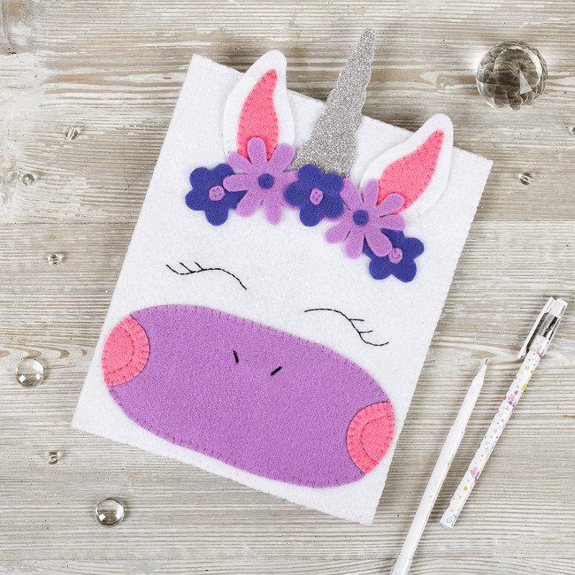 Набор для шитья "Miadolla"   TF-0359   Обложка для тетради "Единорог" . TF-0359