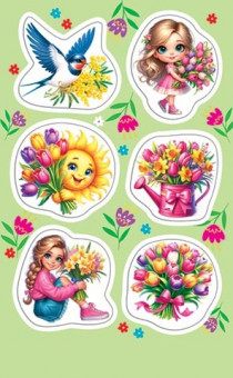 Наклейка 159х98мм "Весеннее настроение" 0-11-786 (20)