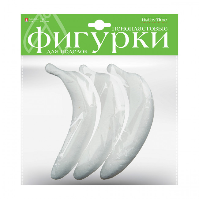 Пенопластовые фигурки 180мм "Бананы", 3шт, BV/2-184/04