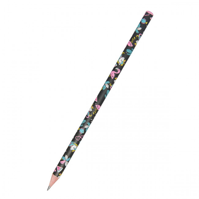 Карандаш 2мм НВ чернографитовый "HappyGraphix. Сказочные животные. Единорожки", BV/21-0030/65 (50)
