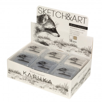 Ластик-клячка 46х12мм "Sketch&Art", художественный, цвет серый/белый, BV/42-0061 (18) Ластик-клячка 46х12мм "Sketch&Art", художественный, цвет серый/белый, BV/42-0061 (18)