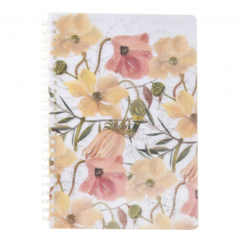 Тетрадь А5 60л клетка на гребне "Цветочная страсть", BV/7-60-1268/05 (20)