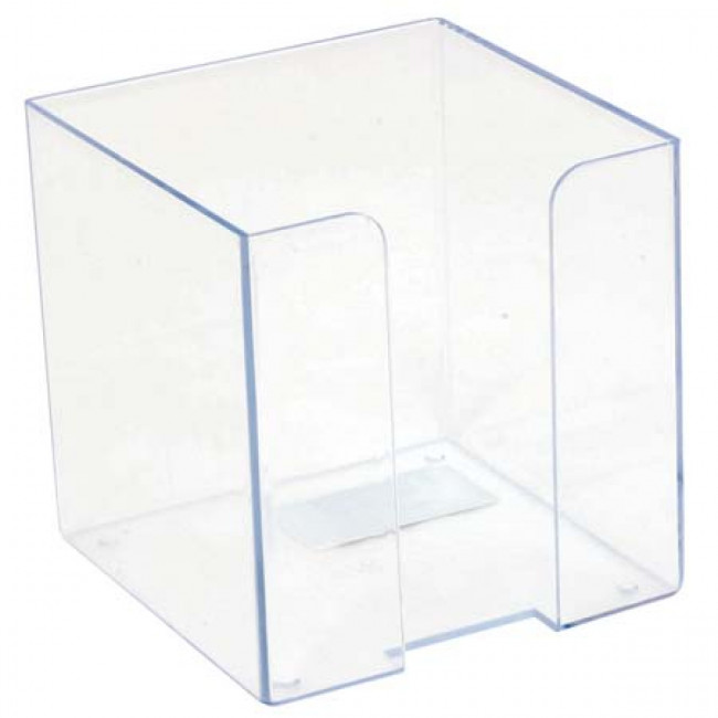 Пластиковый бокс для бумажного блока 9x9x9см, прозрачный, Attomex/4105403