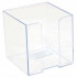 Пластиковый бокс для бумажного блока 9x9x9см, прозрачный, Attomex/4105403