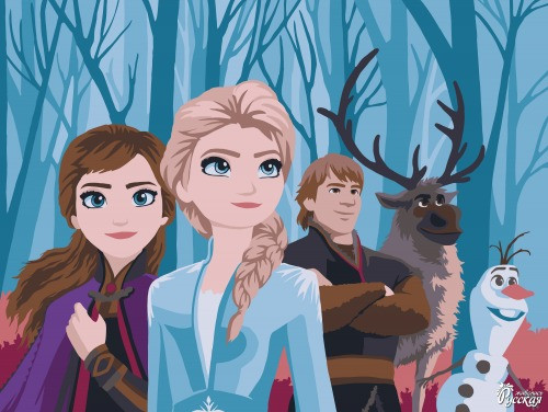 Набор для творчества "Рисование по номерам". DS036 Любимые герои 30 x 40 Набор для творчества "Рисование по номерам". DS036 Любимые герои 30 x 40