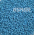 Бисер "ASMAR" размер №8, вес: 450 г, голубой глянцевый, непрозрачный