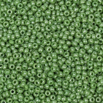 Бисер "ASMAR" размер №6, вес: 50 г, салатовый перламутровый