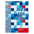 Тетрадь для записей 80л. А4 в клетку "PEPSI" (евроспираль) ламинация глянцевая