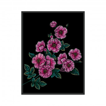 Гравюра 20 x 25,5см "Чайная роза", Hobbius/SGHM №11 Гравюра 20 x 25,5см "Чайная роза", Hobbius/SGHM №11