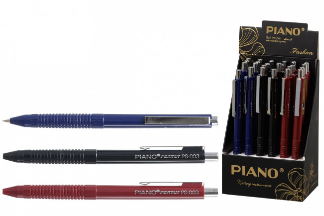 Ручка шариковая автоматическая синяя 0,7мм "FEATLY", Piano/PS-003 (24)