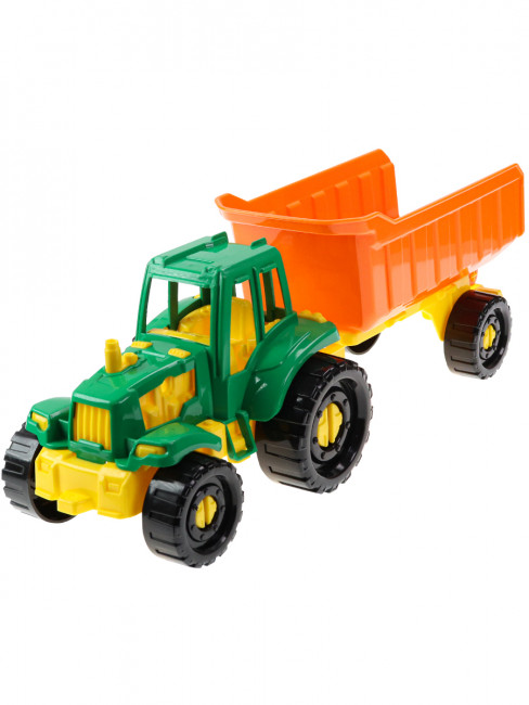 Трактор "Иван" с прицепом фермерский, Рыжий Кот/И-2389