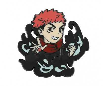 Значки DC-381 "Аниме персонаж" металл, цветная эмаль, на подложке, в ПВХ-пакете  (1/20/100)