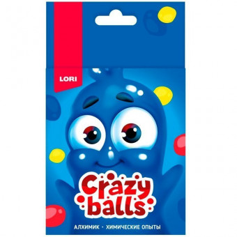 Химические опыты Crazy Balls "Жёлтый, синий и красный шарики", LORI/Оп-101