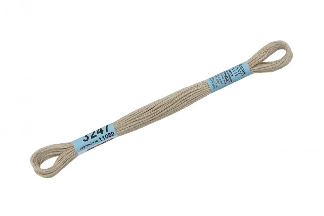Нитки для вышивания "Gamma" мулине ( 3173-6115 ) 100% хлопок 8 м №3247 серо-бежевый Нитки для вышивания "Gamma" мулине ( 3173-6115 ) 100% хлопок 8 м №3247 серо-бежевый