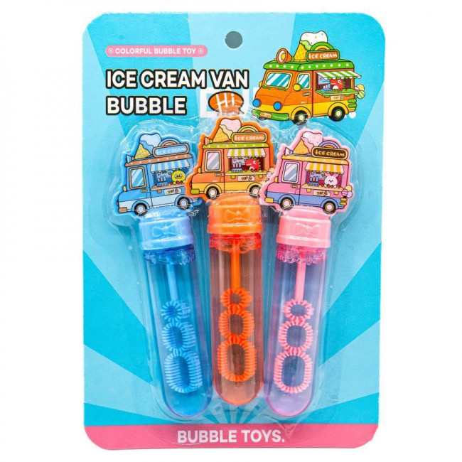 Мыльные пузыри 35 мл "Фургон с мороженым", 14,3см, 3 шт, Микрос/ч55279 Мыльные пузыри 35 мл "Фургон с мороженым", 14,3см, 3 шт, Микрос/ч55279