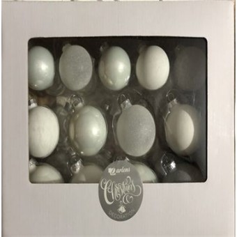 НАБОР ИЗ 26 СТЕКЛЯННЫХ ШАРОВ 5СМ X 10ШТ 6СМ X 8ШТ 7СМ X 8ШТ СЕРЕБРЯННЫЙ ЦВЕТ/ DL-DRL02333