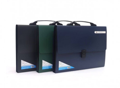 Портфель А4 для документов, 12 отделений, на замке, пластиковый, цв. ассорти, Cobest/F8818 Портфель А4 для документов, 12 отделений, на замке, пластиковый, цв. ассорти, Cobest/F8818