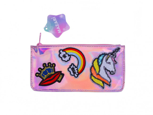 Пенал-косметичка TEMPO, 20,5х10 см, на молнии, полиуретан, ОПП-упаковка, Mazari Пенал-косметичка TEMPO, 20,5х10 см, на молнии, полиуретан, ОПП-упаковка, Mazari