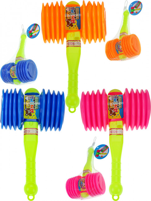 Молоточек-пищалка 9х15х25 см, Рыжий Кот/ИМ-0155