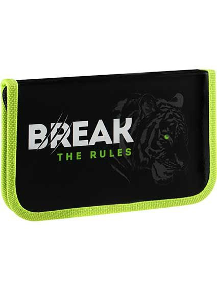 Пенал 190х115мм 1-секционный "Дикие животные", Profit/ПН-1928