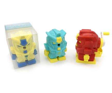 Точилка механическая DingB CD-132 "Трансформер" фигурная, с накопителем, упаковка ПВХ 8х10х10,5см, №6603, цв ассорти (1/6/96)
