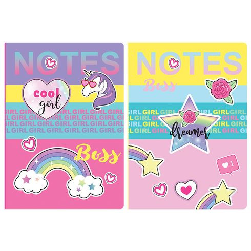 Бизнес-блокнот евроформат 205x145 переплёт твёрдый 64л. индивид.блок:клетка "Cool girl" ламин. мат. (ассорти) BG (10/20) Бизнес-блокнот евроформат 205x145 переплёт твёрдый 64л. индивид.блок:клетка "Cool girl" ламин. мат. (ассорти) BG (10/20)