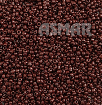 Бисер "ASMAR" размер №12, вес: 50 г, коричневый глянцевый, непрозрачный