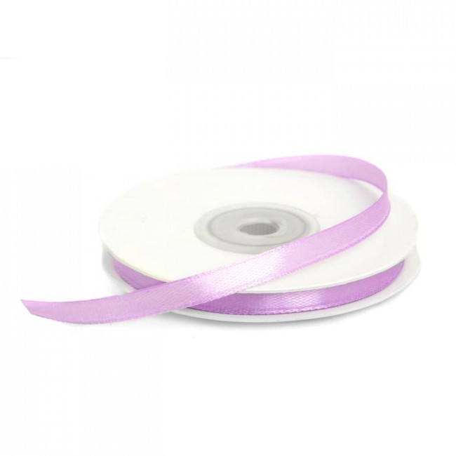 Лента 0,6см 22,85м атласная, светло-сиреневая, Микрос/ч17931 (10)
