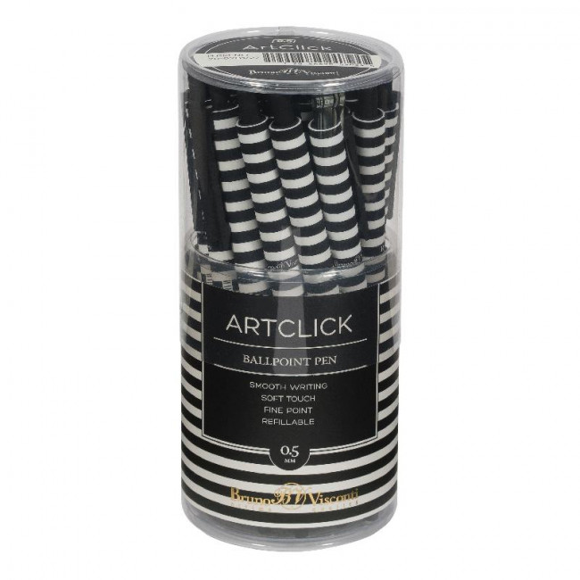 Ручка автоматическая шариковая 0,38мм синяя "ArtClick. Полоски", BV/20-0281/27 (24)