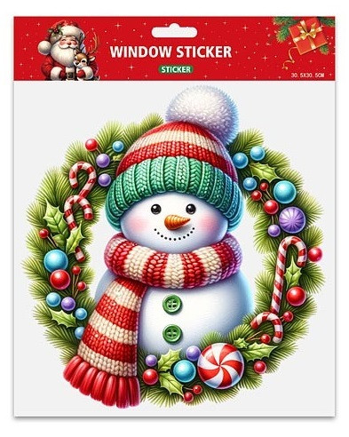 Набор оформительских наклеек 30,5х30,5см "Снеговик" 0703.228