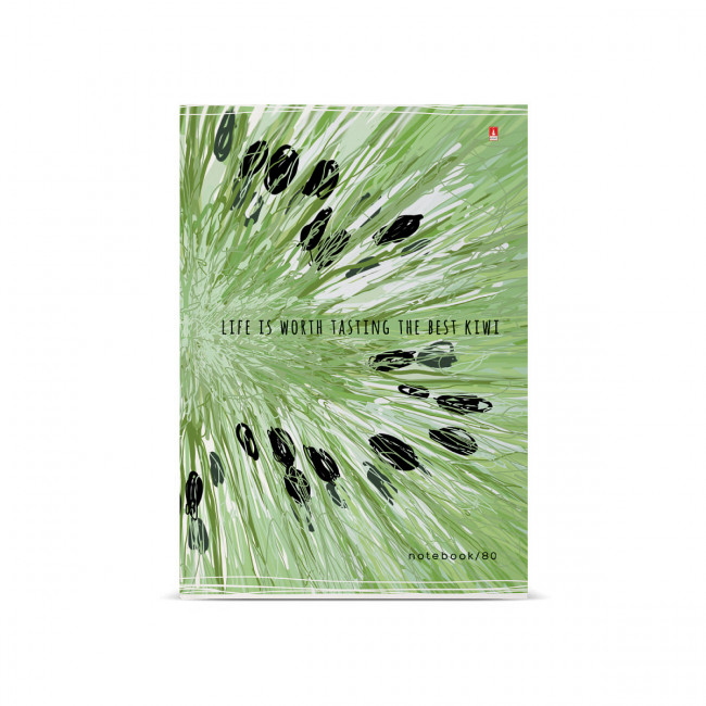 Блокнот А5 80л клетка "Exotic Fruits", твёрдая обложка, BV/3-80-072/36 (24)