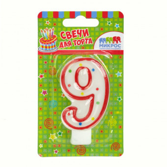Свеча "Цифра 9. Красное Ассорти" 7,5 см, Микрос/Ч02521 (24) Свеча "Цифра 9. Красное Ассорти" 7,5 см, Микрос/Ч02521 (24)
