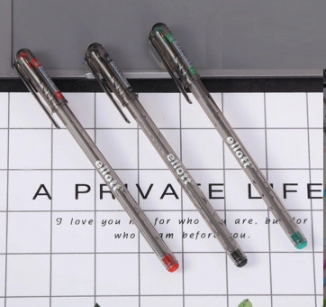 Ручка шариковая 0,7 мм черная "My Tech" с игольчатым наконечником, Cello (25)