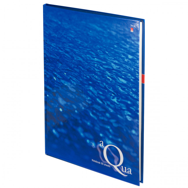 Блокнот А4 80л клетка "Вода", твёрдая обложка, BV/3-80-060/18 (12)