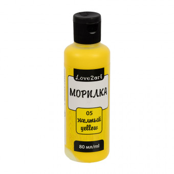 Морилка 80мл, желтый, Love2art/LAS-80 №05