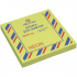Клейкая бумага для заметок 76x76 мм 100 л, офсет 75 г/м², неоновая зеленая, Attomex/2010914 (12)