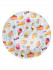 Тарелка бумажная 23см "Сладости" 6шт, MILAND/ФЛ-6202