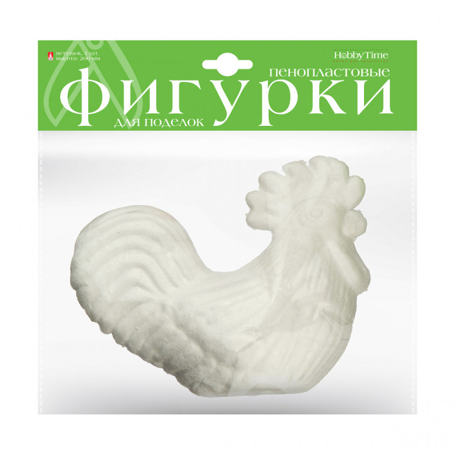 Пенопластовые фигурки 200мм "Петушок", 1шт, BV/2-208/19