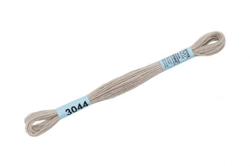 Нитки для вышивания "Gamma"    мулине  ( 0820-3070 )  100% хлопок     8 м №3044 беж.-серый