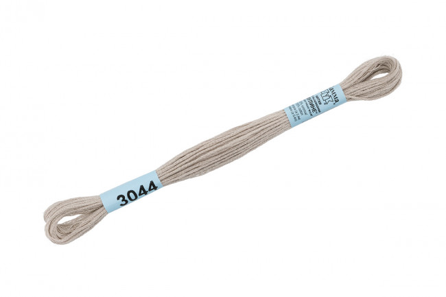 Нитки для вышивания "Gamma"    мулине  ( 0820-3070 )  100% хлопок     8 м №3044 беж.-серый