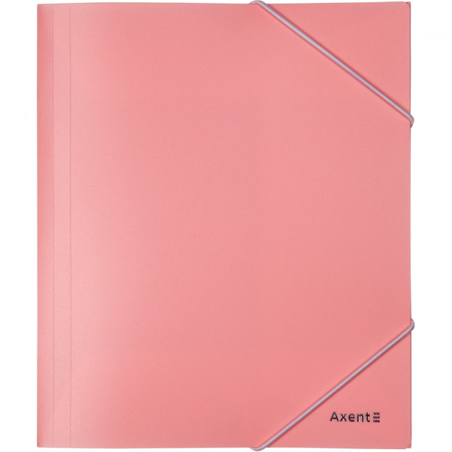 Папка на резинках, А5, Pastelini, розовая, AXENT Папка на резинках, А5, Pastelini, розовая, AXENT