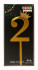 Топпер цифра 2 Корона GOLD 18см/600