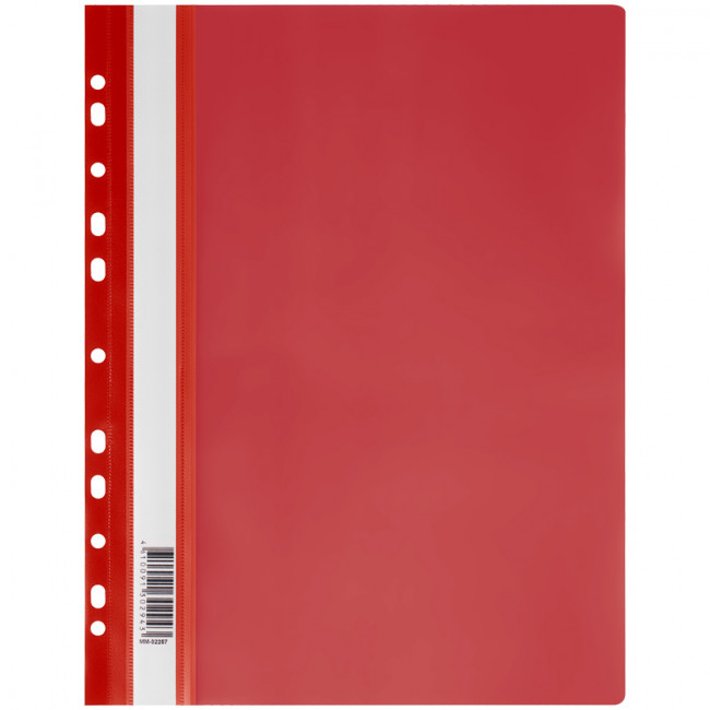 Папка-скоросшиватель А4 160мкм пластик, перфорированная, красная, СТАММ/ММ-32257 (10) Папка-скоросшиватель А4 160мкм пластик, перфорированная, красная, СТАММ/ММ-32257 (10)
